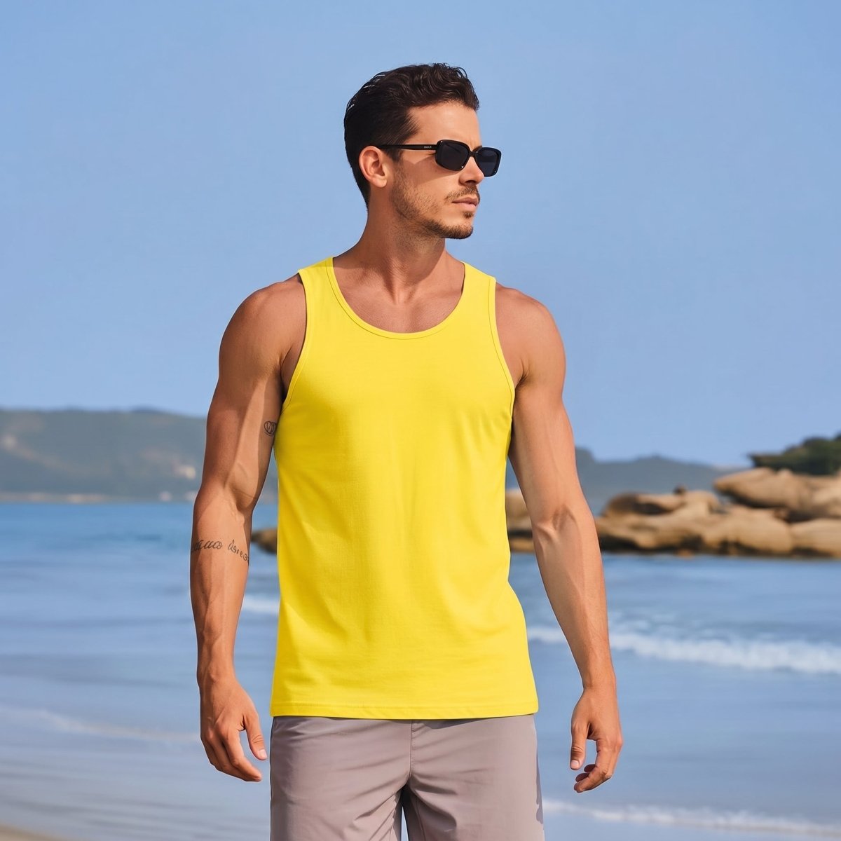 Men's UPF 50+ Quick Dry Workout & Gym Tank Top