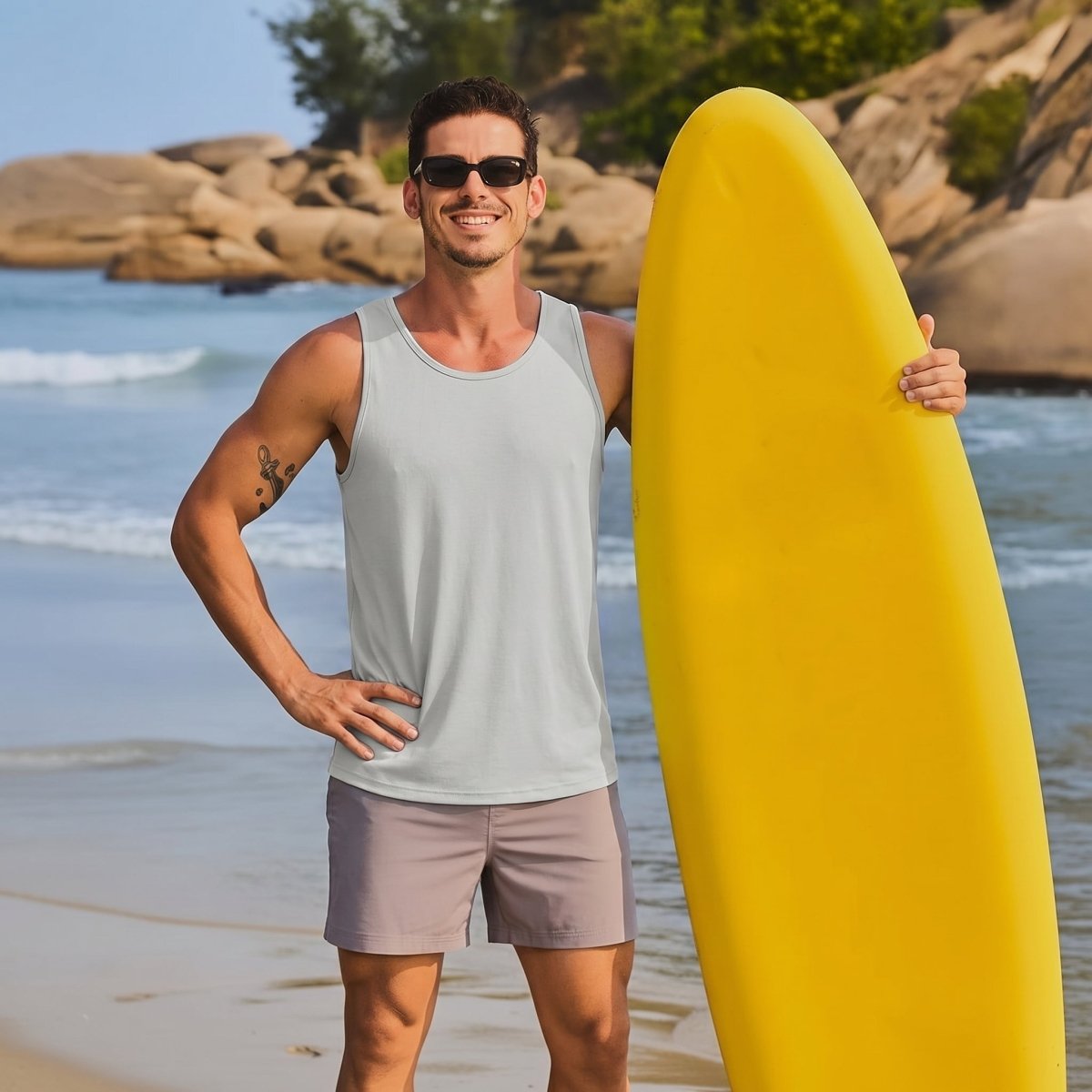 Men's UPF 50+ Quick Dry Workout & Gym Tank Top
