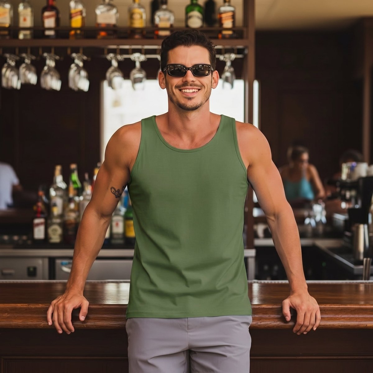 Men's UPF 50+ Quick Dry Workout & Gym Tank Top