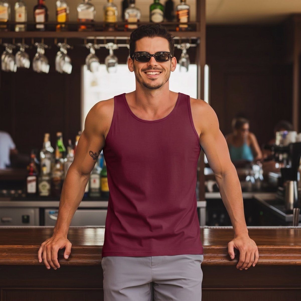 Men's UPF 50+ Quick Dry Workout & Gym Tank Top