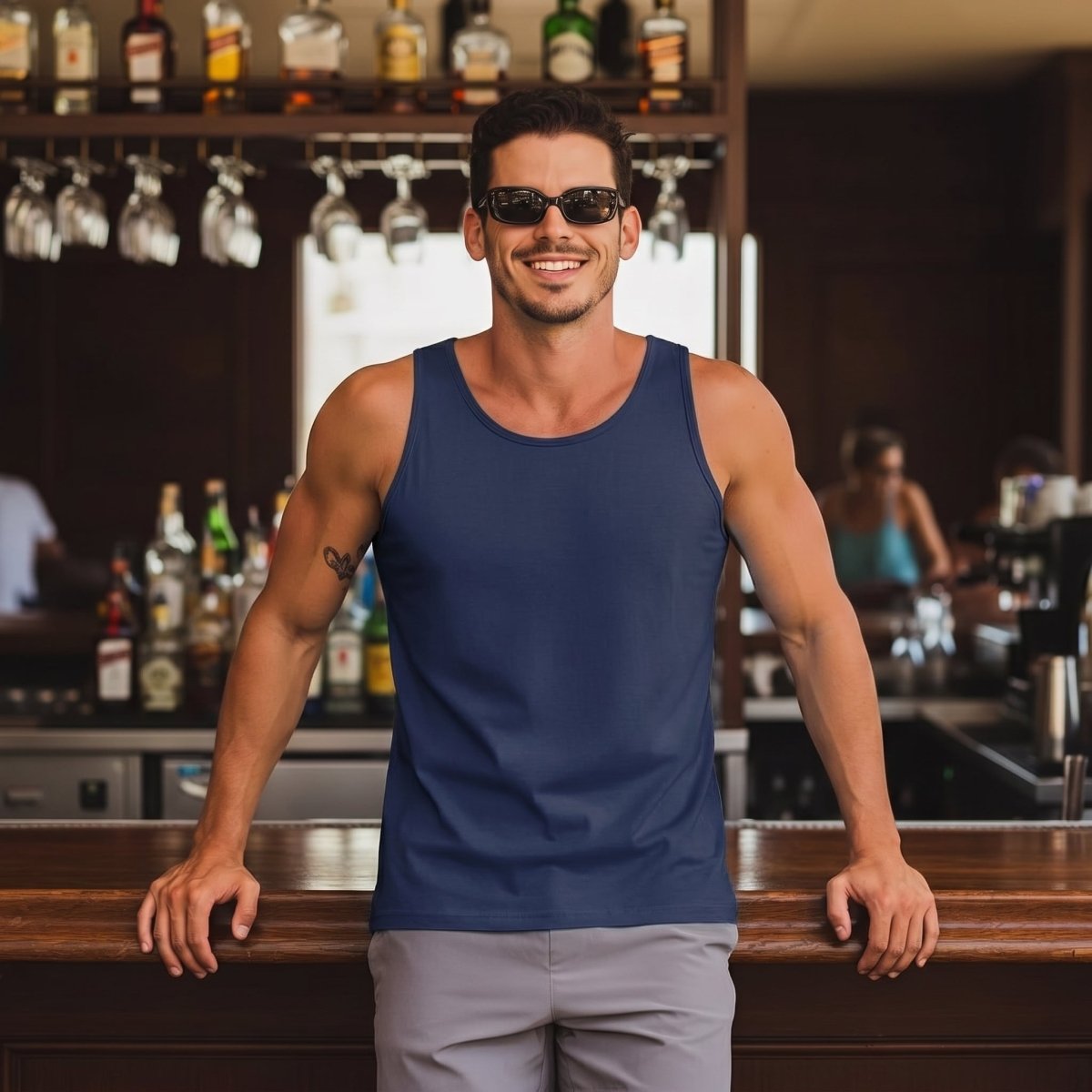 Men's UPF 50+ Quick Dry Workout & Gym Tank Top