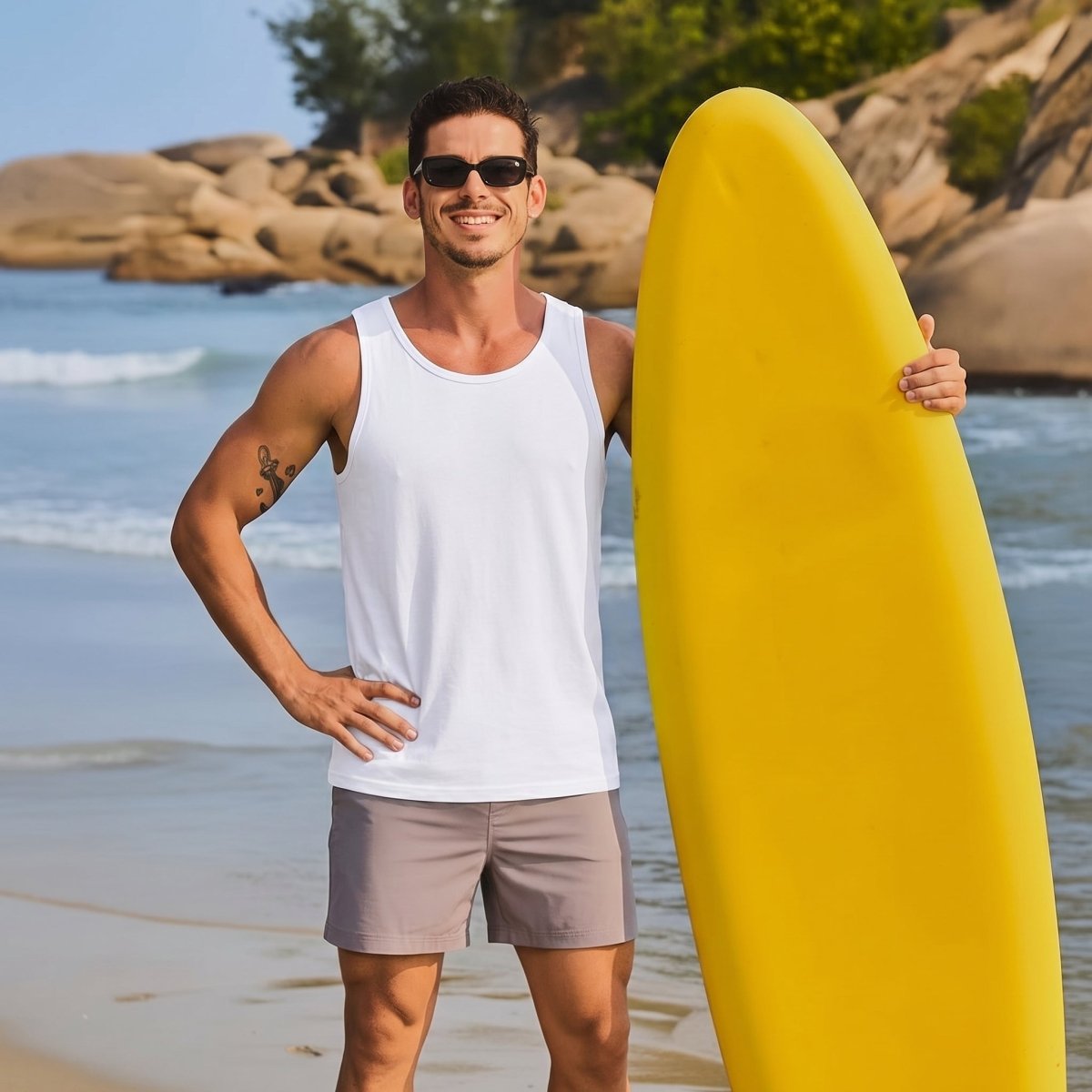 Men's UPF 50+ Quick Dry Workout & Gym Tank Top