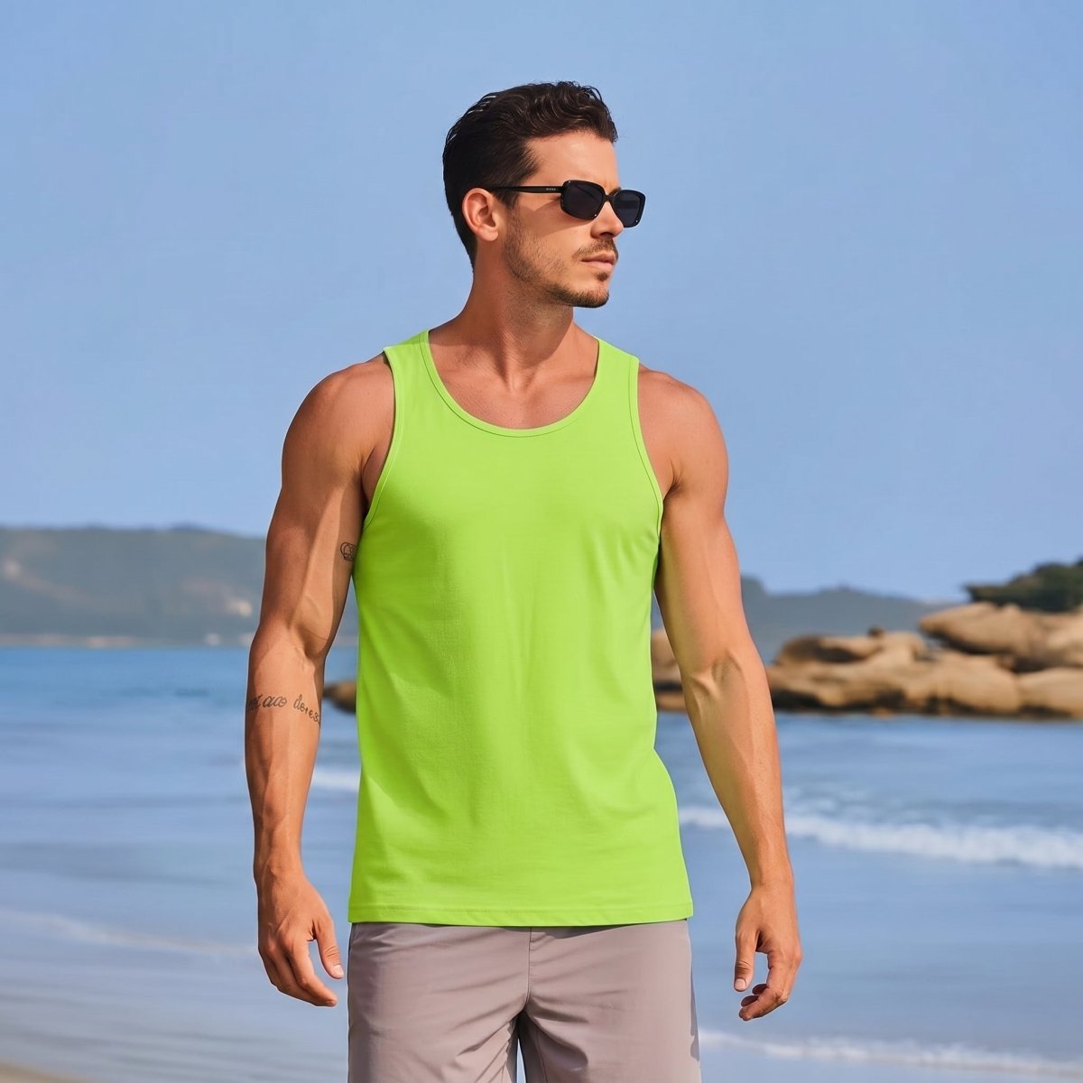 Men's UPF 50+ Quick Dry Workout & Gym Tank Top