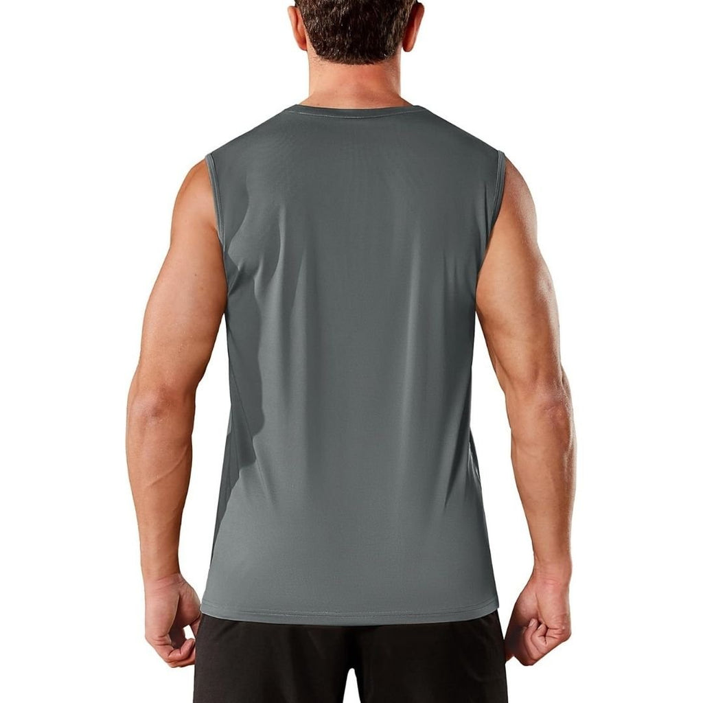 Men's Sleeveless Shirt Quick Dry UPF 50+ Gym Tank Top