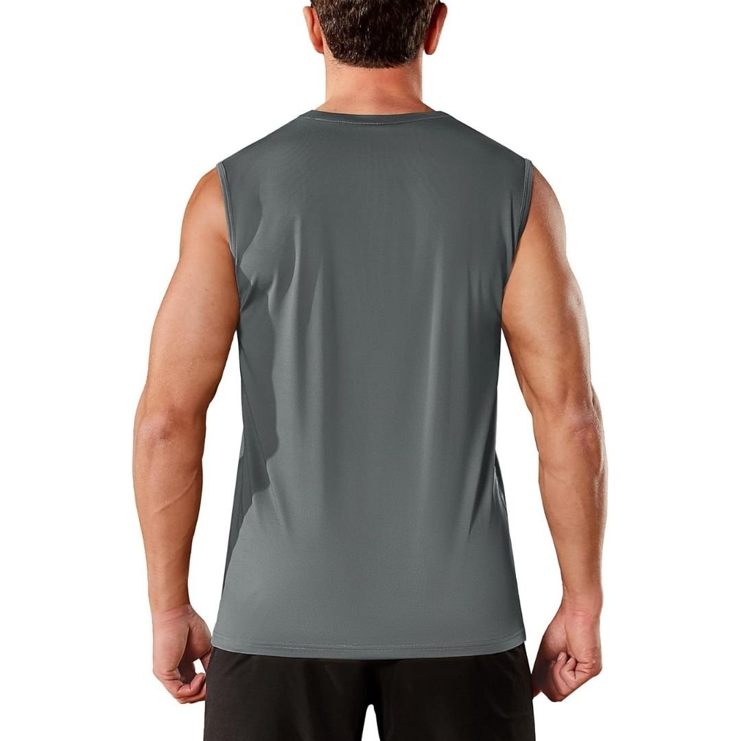 Men's Sleeveless Shirt Quick Dry UPF 50+ Gym Tank Top