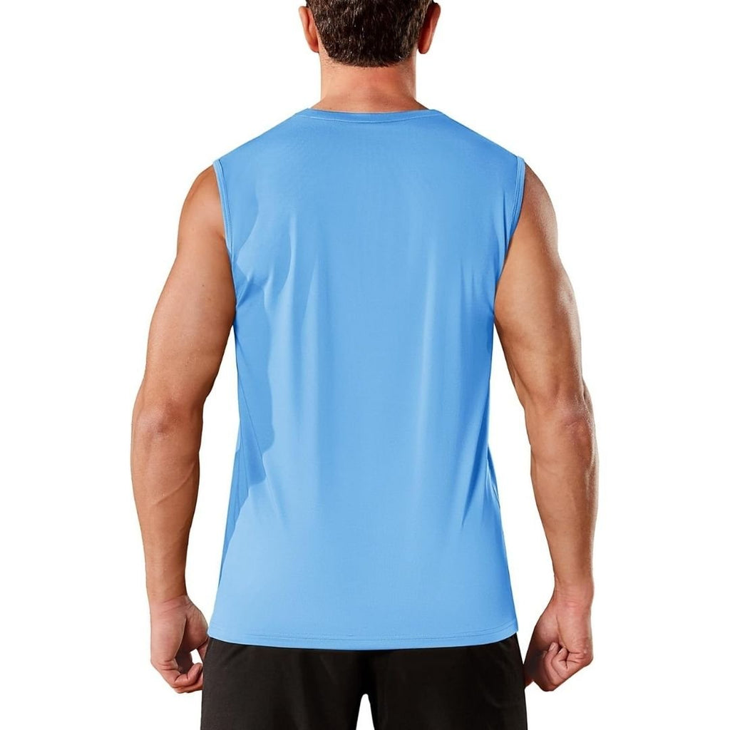 Men's Sleeveless Shirt Quick Dry UPF 50+ Gym Tank Top