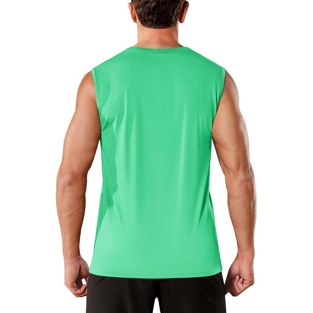 Men's Sleeveless Shirt Quick Dry UPF 50+ Gym Tank Top