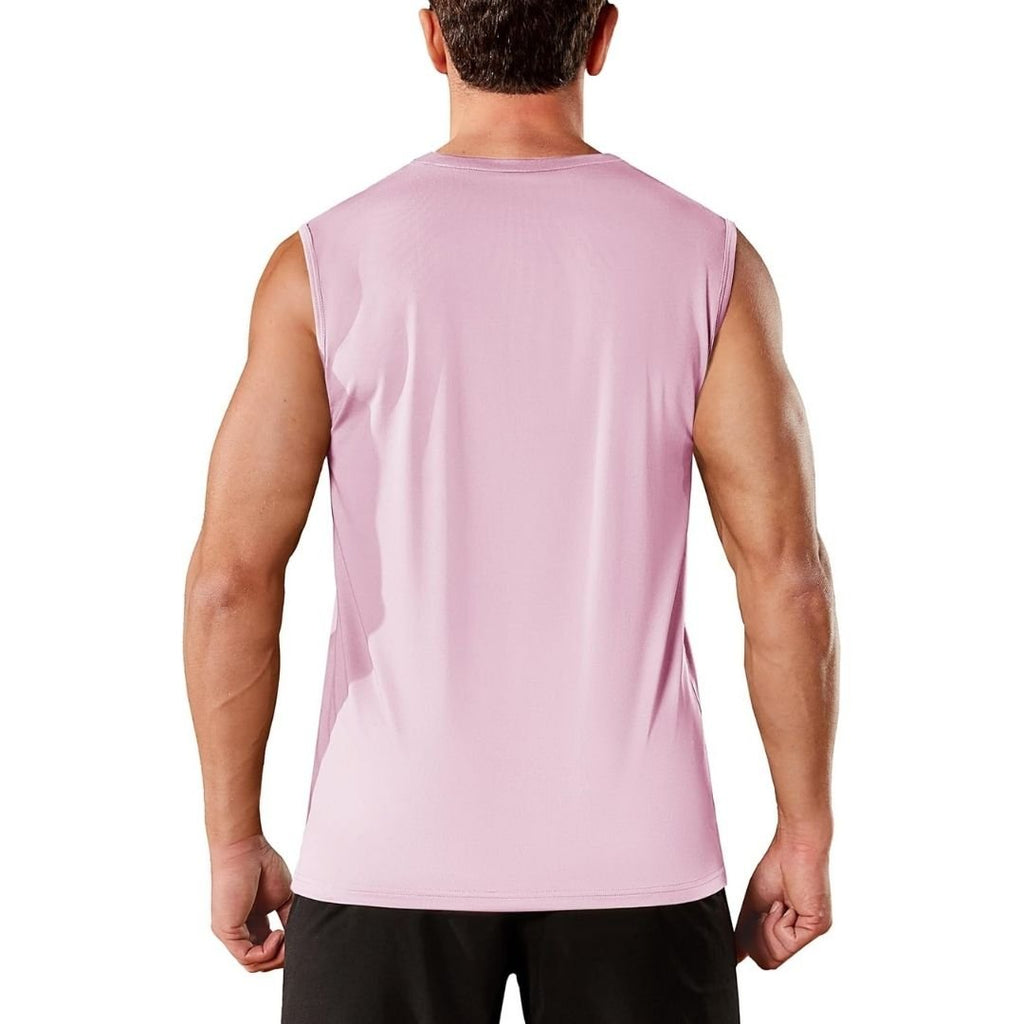 Men's Sleeveless Shirt Quick Dry UPF 50+ Gym Tank Top