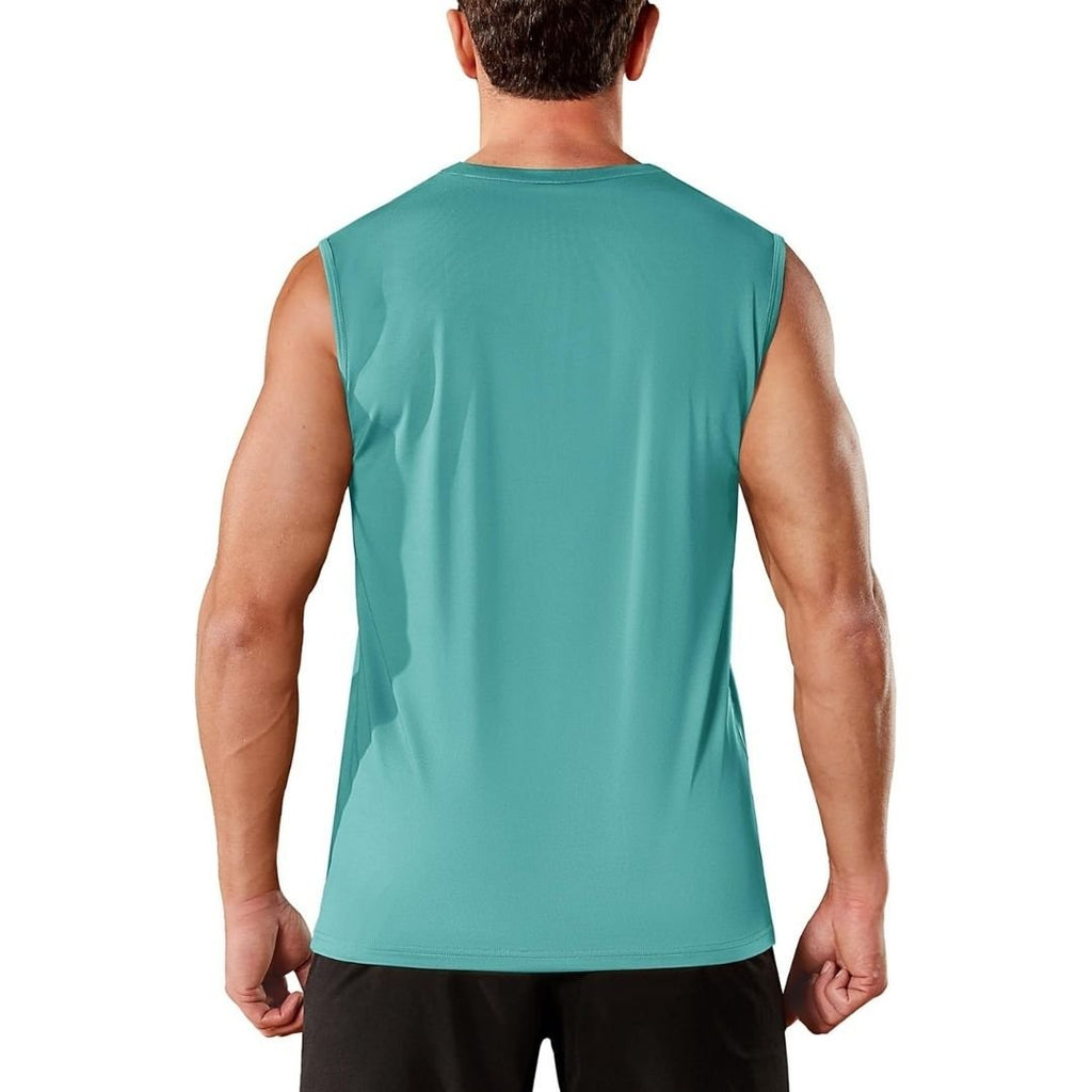 Men's Sleeveless Shirt Quick Dry UPF 50+ Gym Tank Top