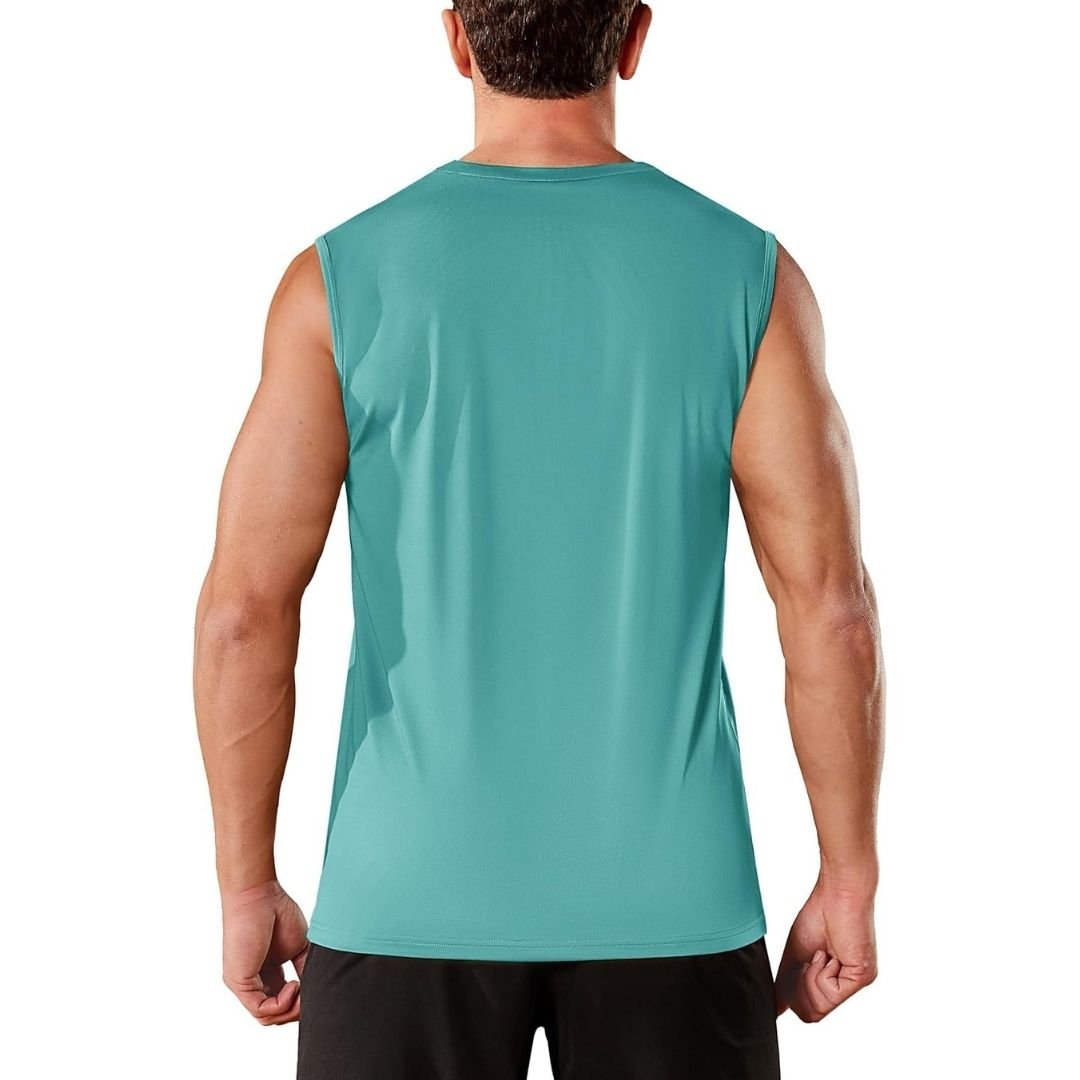 Men's Sleeveless Shirt Quick Dry UPF 50+ Gym Tank Top
