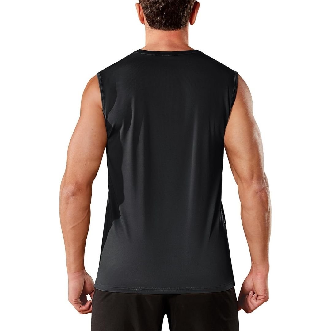 Men's Sleeveless Shirt Quick Dry UPF 50+ Gym Tank Top