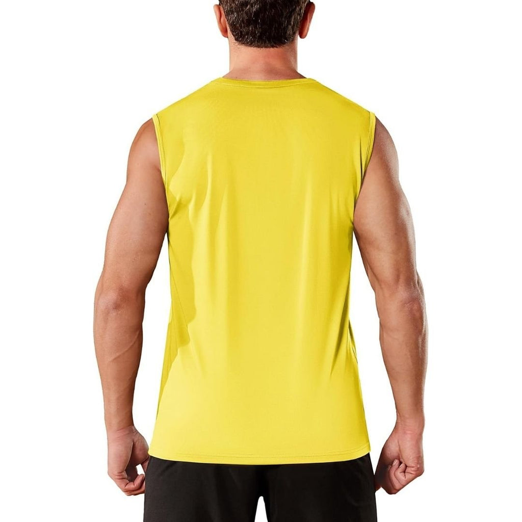 Men's Sleeveless Shirt Quick Dry UPF 50+ Gym Tank Top