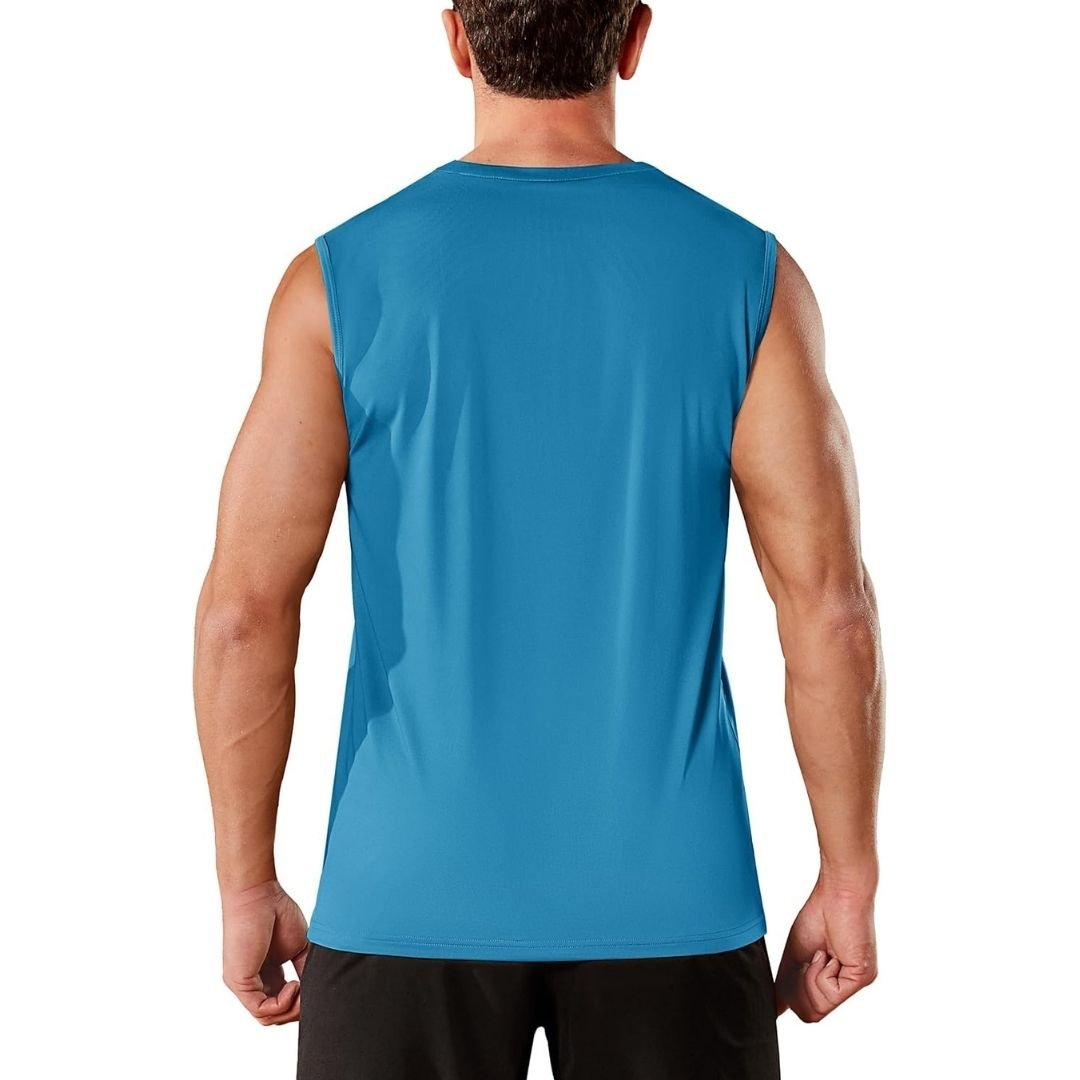Men's Sleeveless Shirt Quick Dry UPF 50+ Gym Tank Top