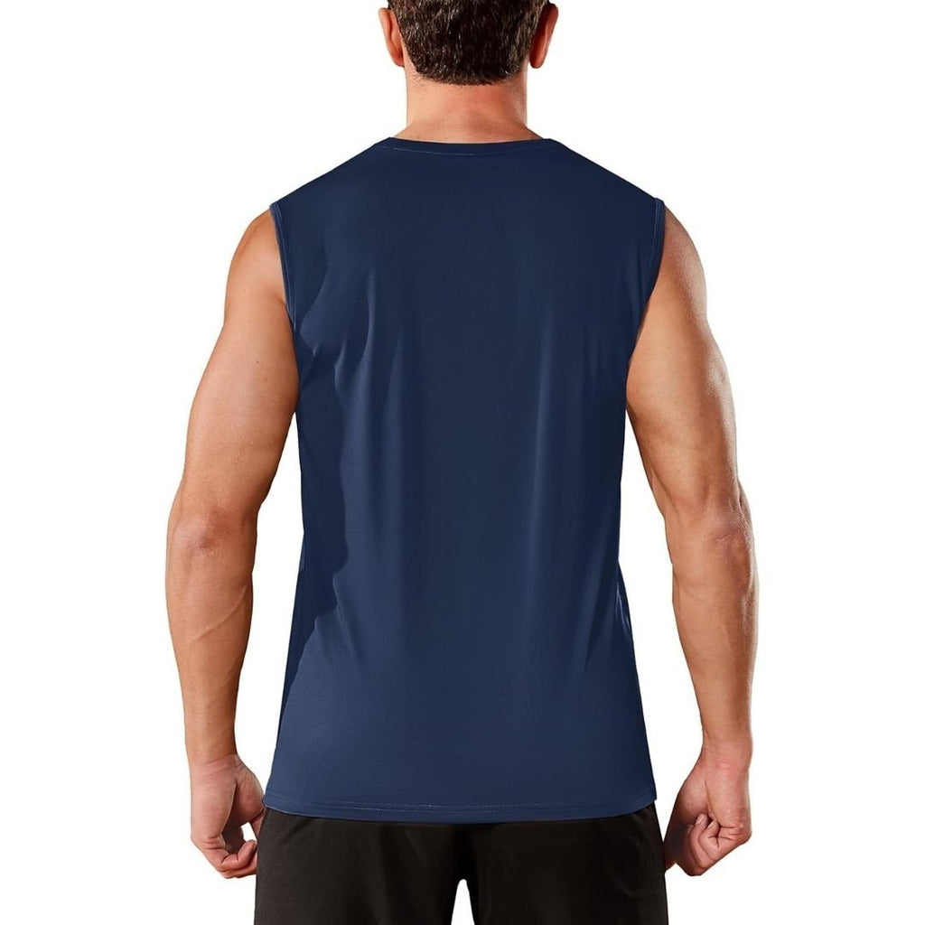 Men's Sleeveless Shirt Quick Dry UPF 50+ Gym Tank Top