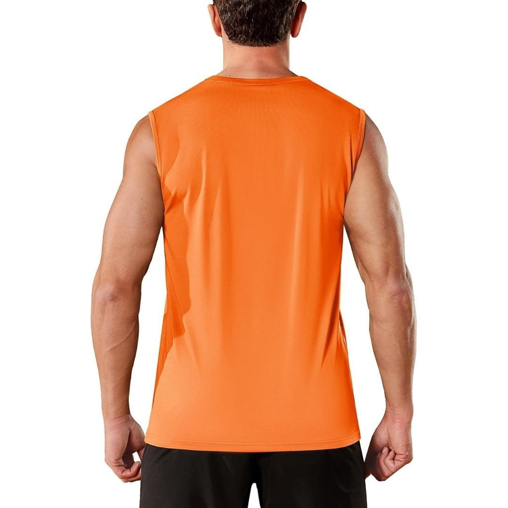 Men's Sleeveless Shirt Quick Dry UPF 50+ Gym Tank Top