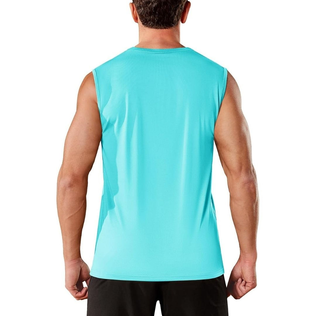 Men's Sleeveless Shirt Quick Dry UPF 50+ Gym Tank Top