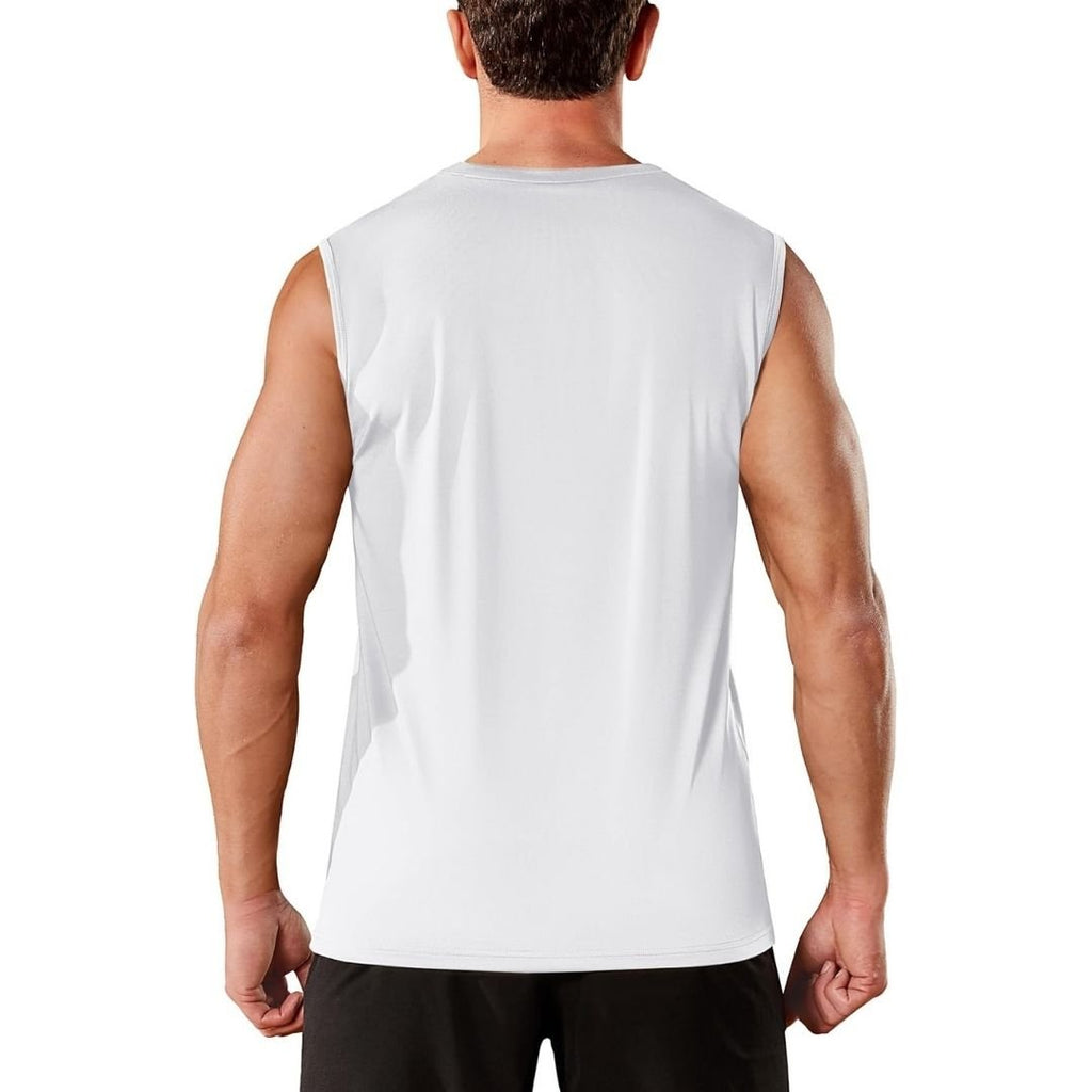 Men's Sleeveless Shirt Quick Dry UPF 50+ Gym Tank Top