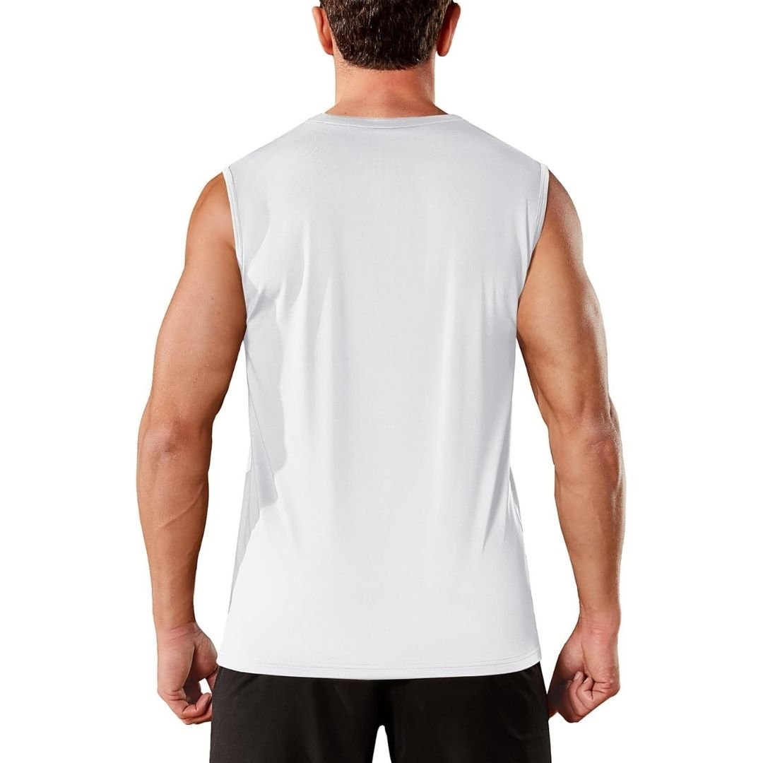 Men's Sleeveless Shirt Quick Dry UPF 50+ Gym Tank Top