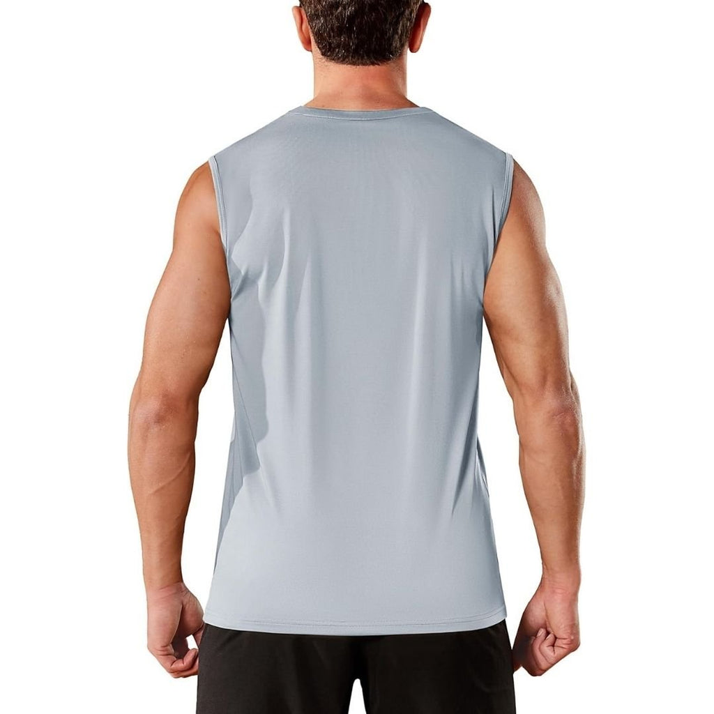 Men's Sleeveless Shirt Quick Dry UPF 50+ Gym Tank Top