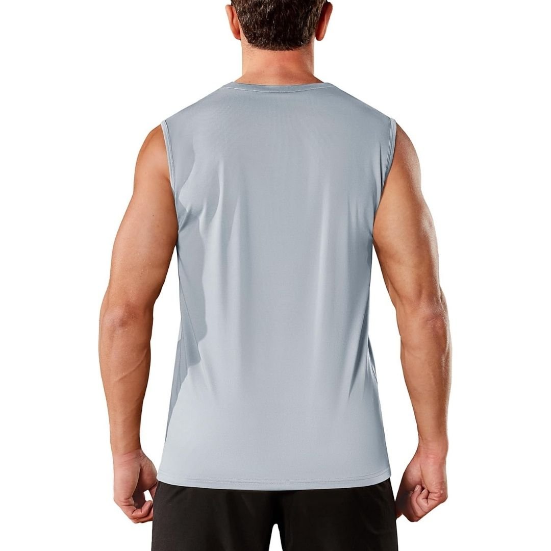 Men's Sleeveless Shirt Quick Dry UPF 50+ Gym Tank Top