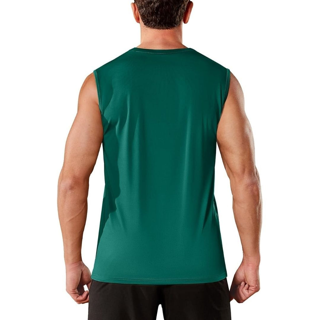 Men's Sleeveless Shirt Quick Dry UPF 50+ Gym Tank Top