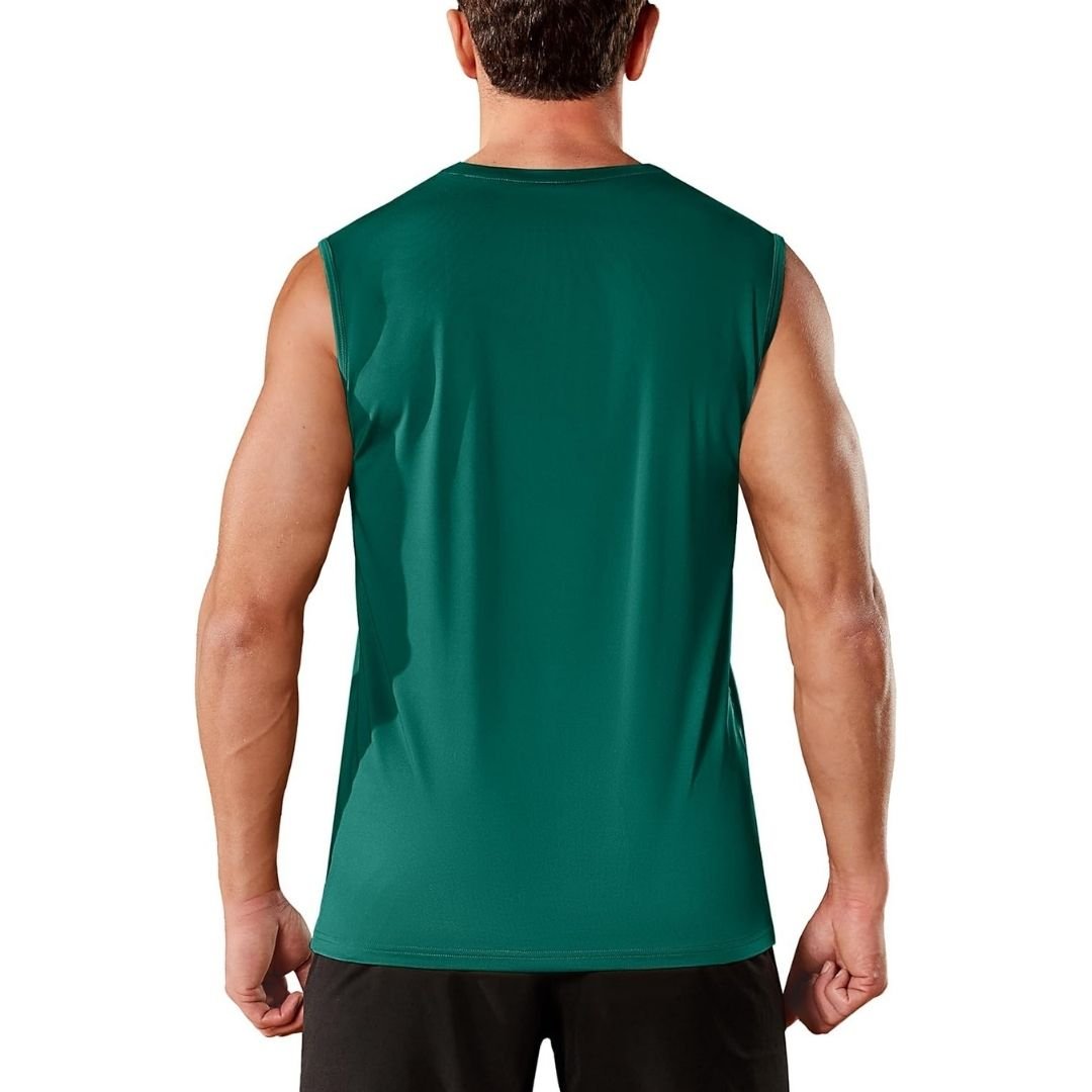 Men's Sleeveless Shirt Quick Dry UPF 50+ Gym Tank Top