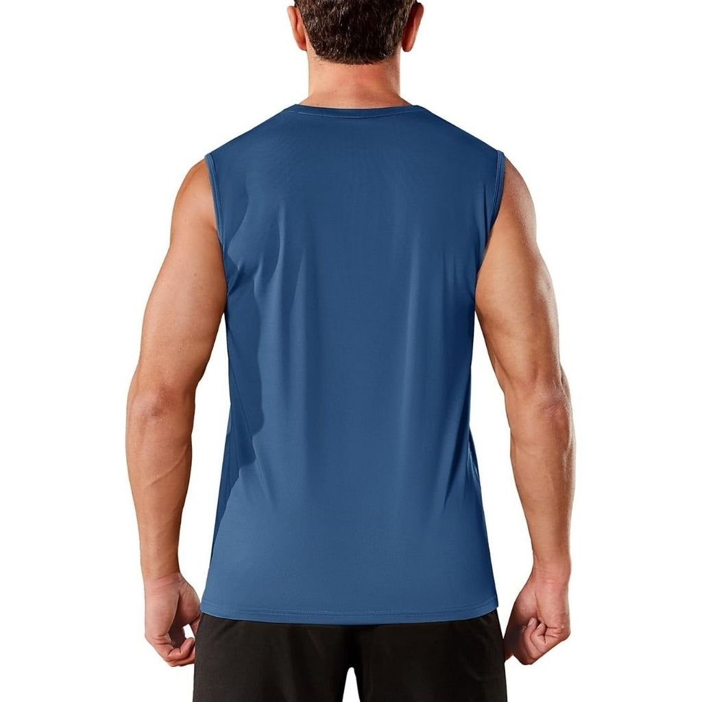 Men's Sleeveless Shirt Quick Dry UPF 50+ Gym Tank Top