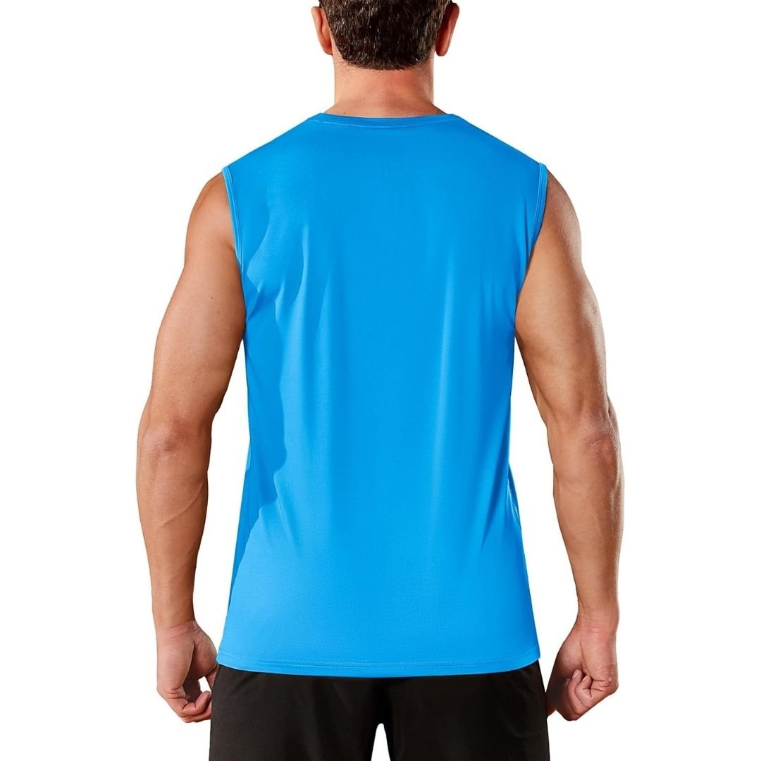 Men's Sleeveless Shirt Quick Dry UPF 50+ Gym Tank Top