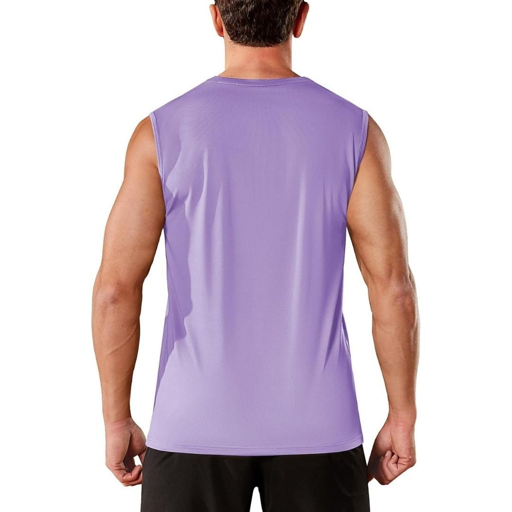 Men's Sleeveless Shirt Quick Dry UPF 50+ Gym Tank Top