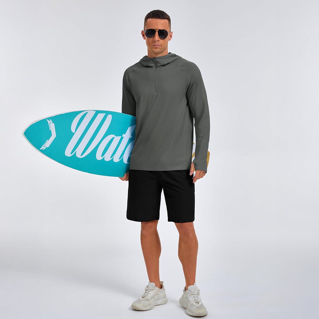 Quarter Zip UPF 50+ Sun Protection Hoodie Shirts