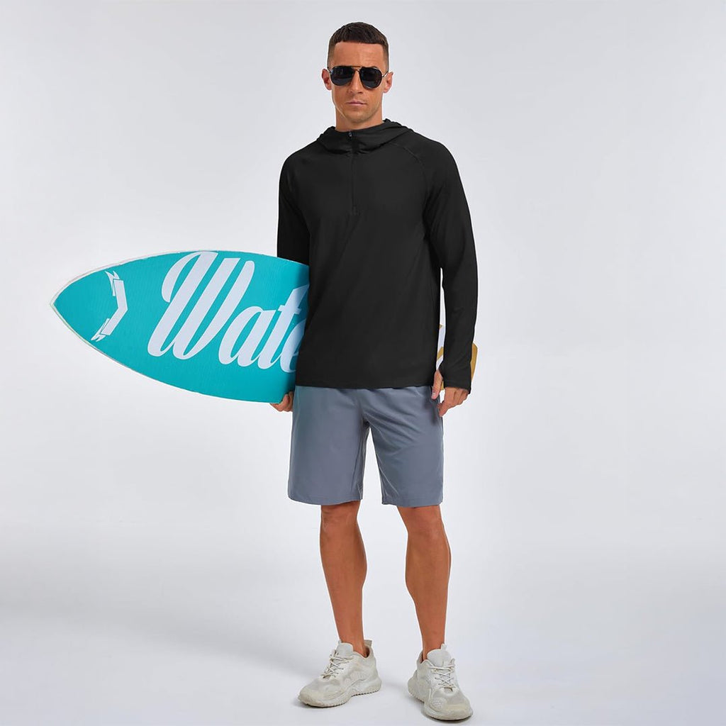 Quarter Zip UPF 50+ Sun Protection Hoodie Shirts
