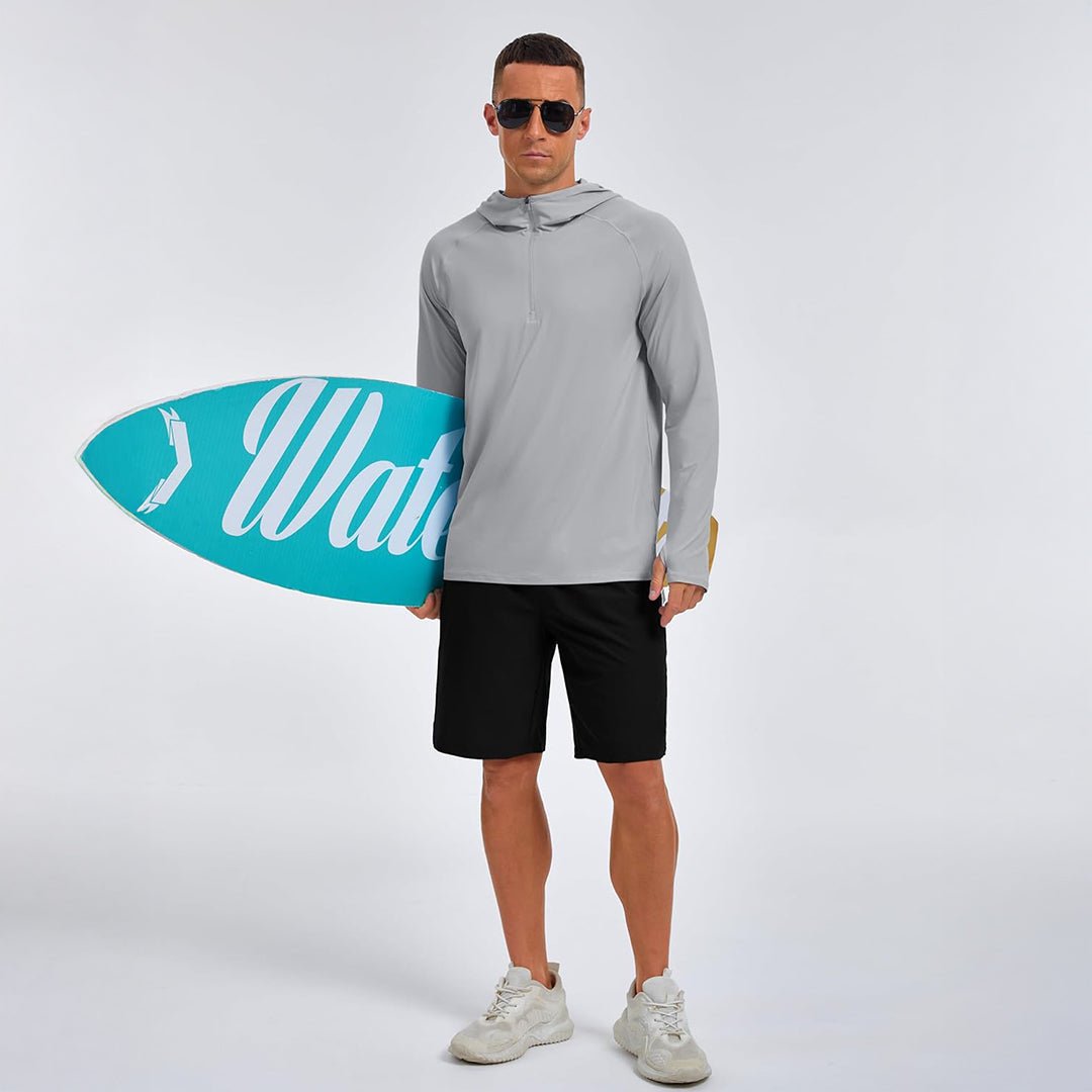 Quarter Zip UPF 50+ Sun Protection Hoodie Shirts