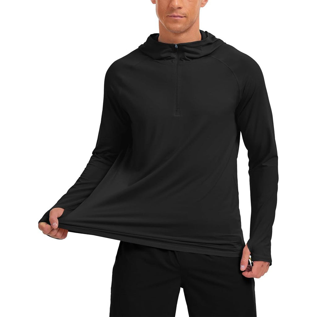Quarter Zip UPF 50+ Sun Protection Hoodie Shirts