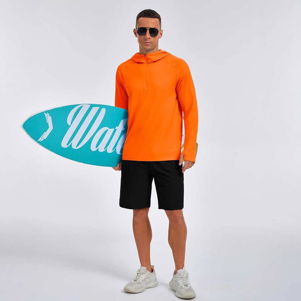 Quarter Zip UPF 50+ Sun Protection Hoodie Shirts