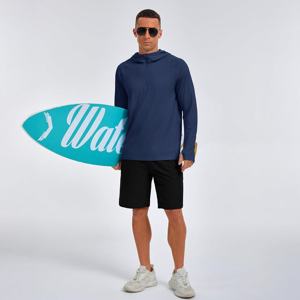 Quarter Zip UPF 50+ Sun Protection Hoodie Shirts