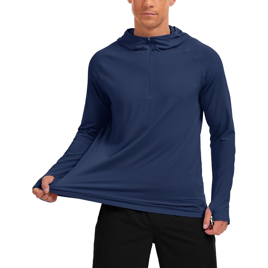 Quarter Zip UPF 50+ Sun Protection Hoodie Shirts