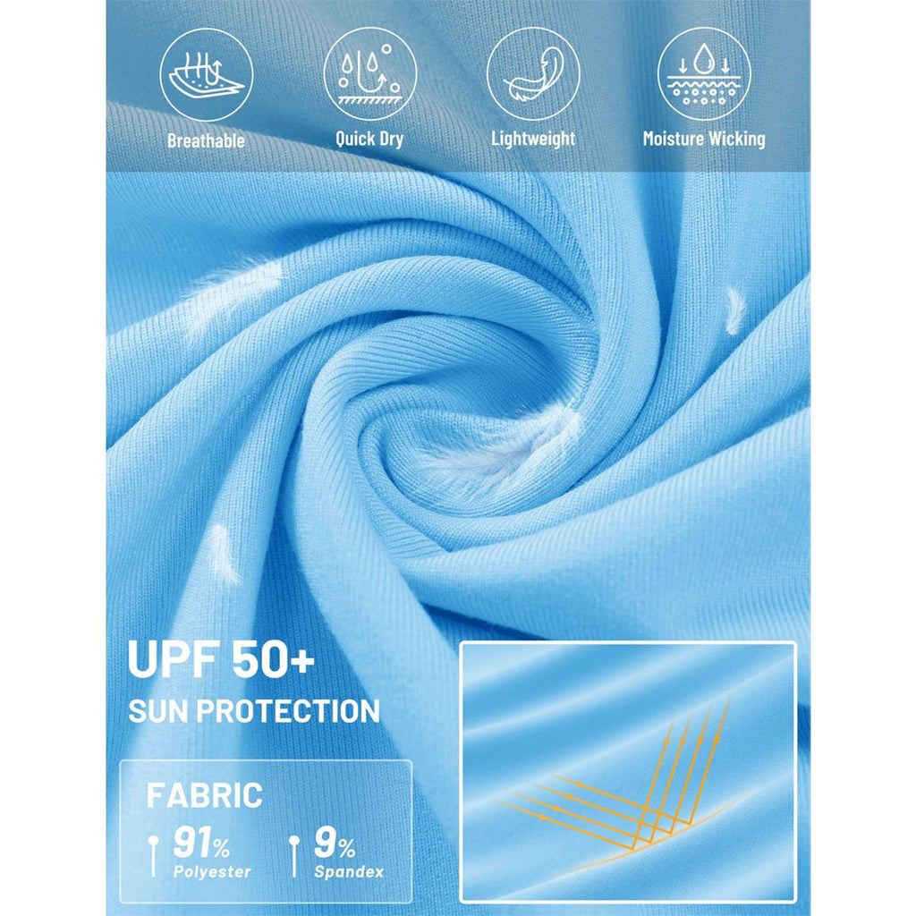 Quarter Zip UPF 50+ Sun Protection Hoodie Shirts
