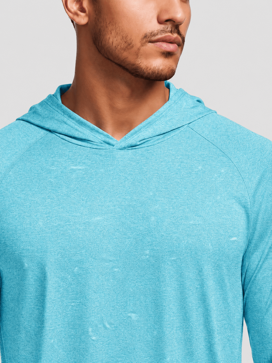 Men's UPF 50+ Sun Protection Hoodies with Thumb Holes
