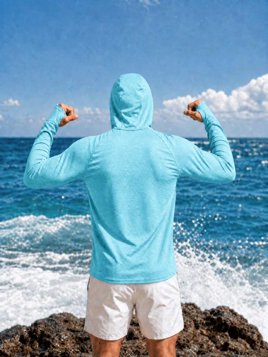 Men's UPF 50+ Sun Protection Hoodies with Thumb Holes