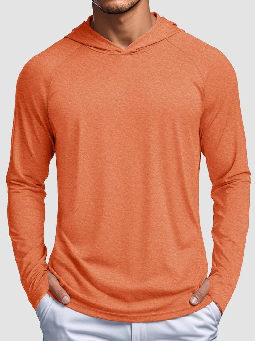 Men's UPF 50+ Sun Protection Hoodies with Thumb Holes