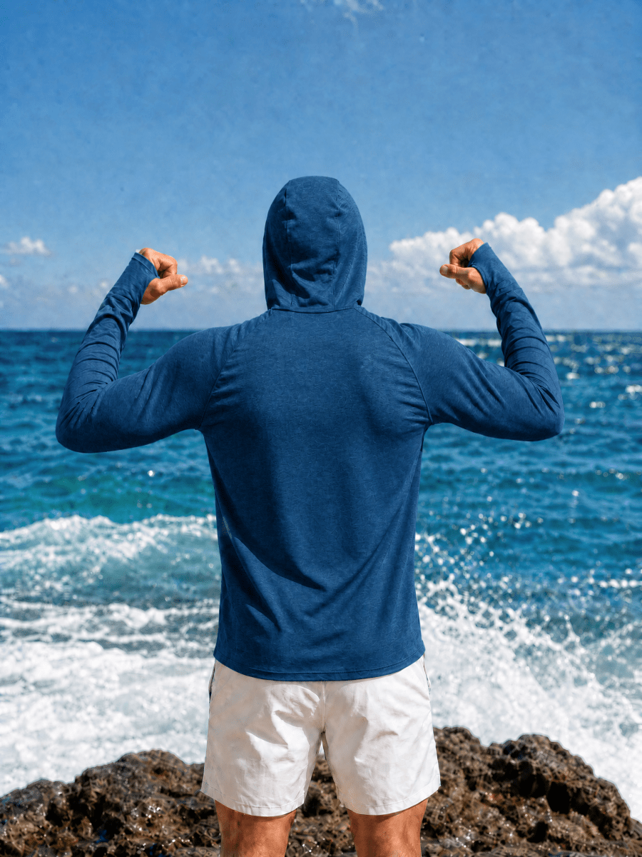 Men's UPF 50+ Sun Protection Hoodies with Thumb Holes