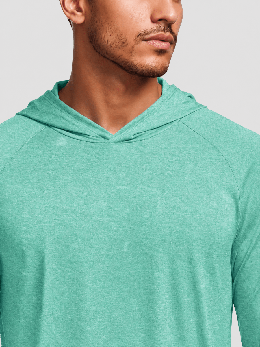 Men's UPF 50+ Sun Protection Hoodies with Thumb Holes