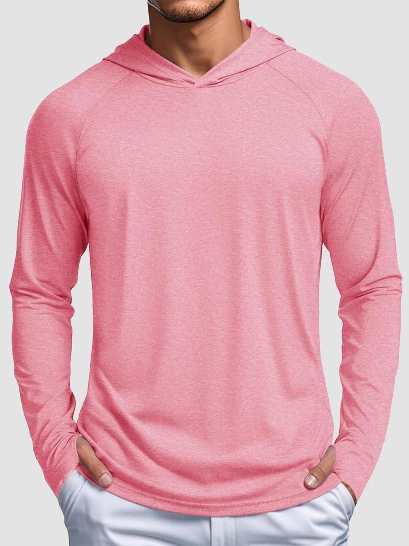 Men's UPF 50+ Sun Protection Hoodies with Thumb Holes