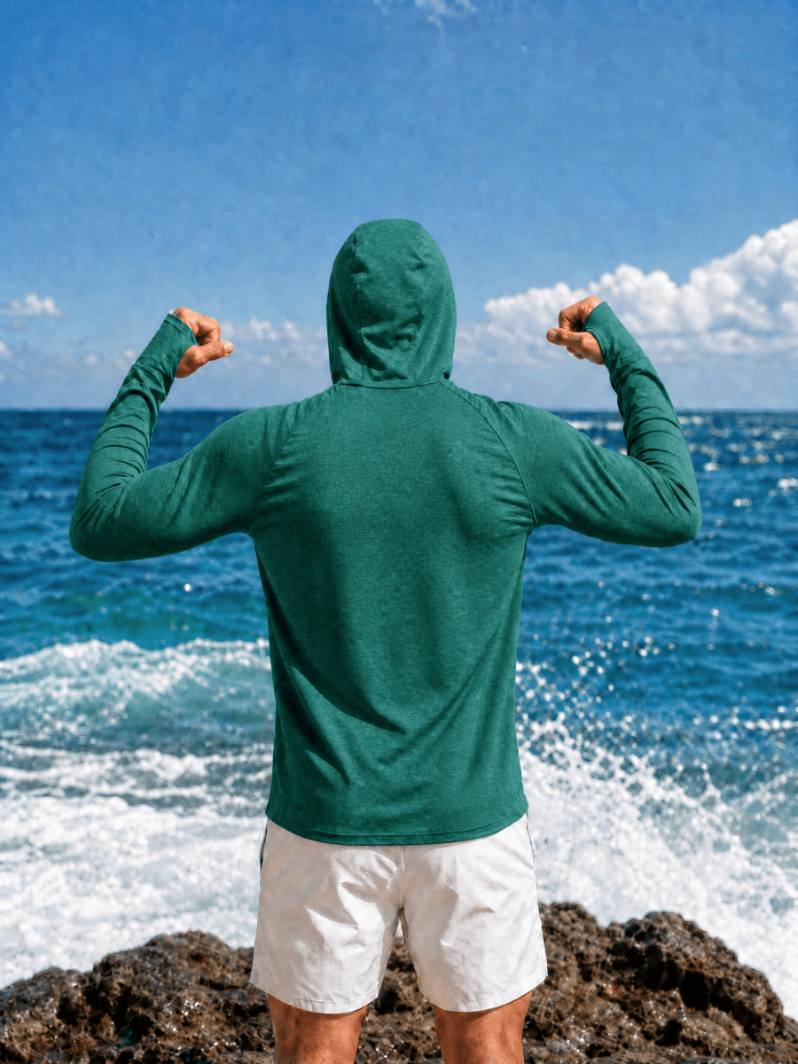 Men's UPF 50+ Sun Protection Hoodies with Thumb Holes