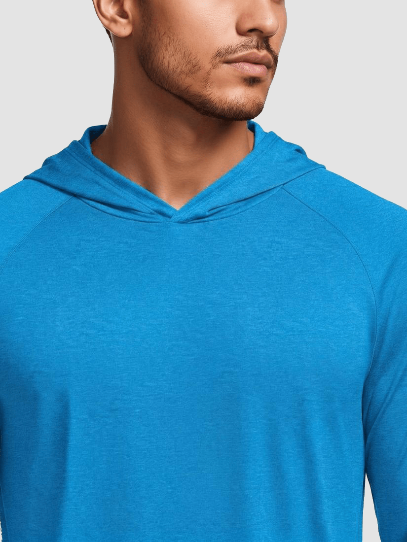 Men's UPF 50+ Sun Protection Hoodies with Thumb Holes