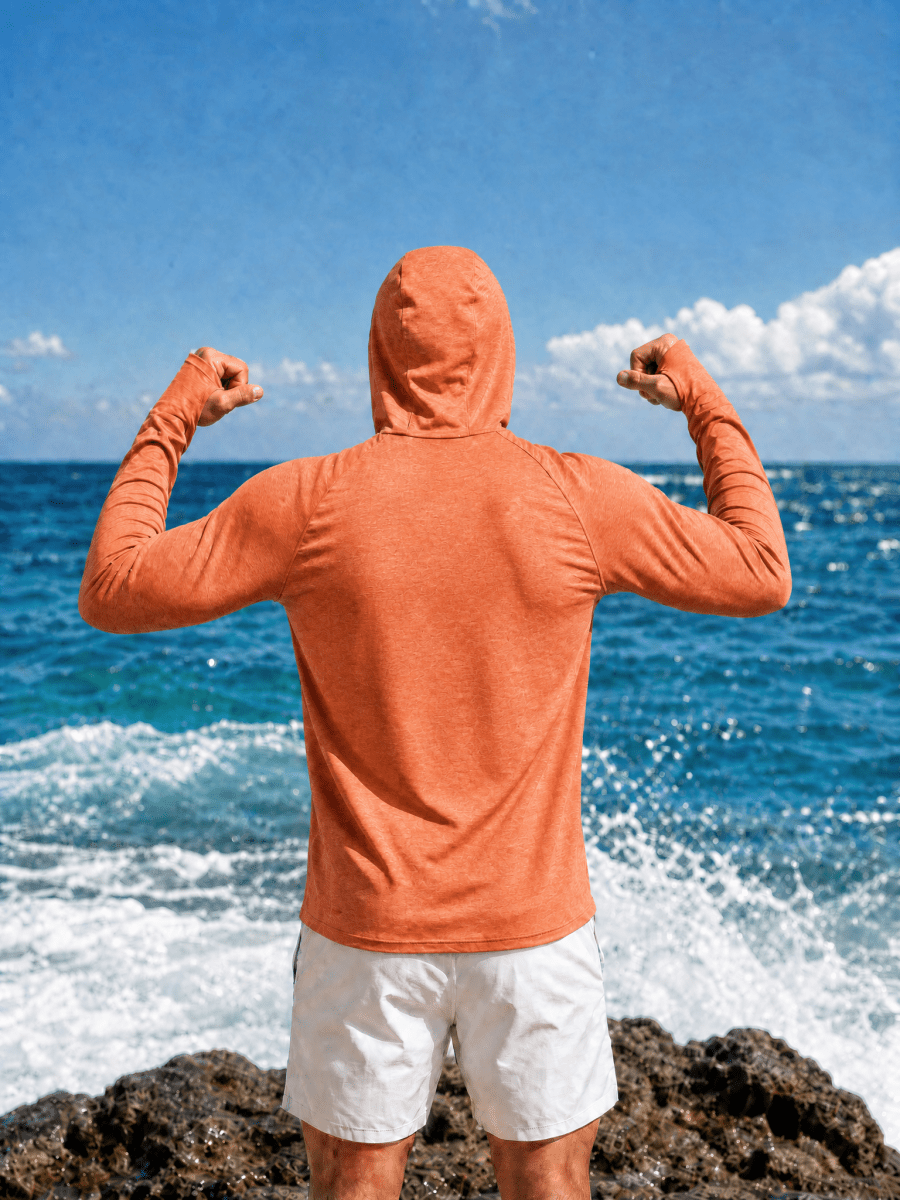 Men's UPF 50+ Sun Protection Hoodies with Thumb Holes