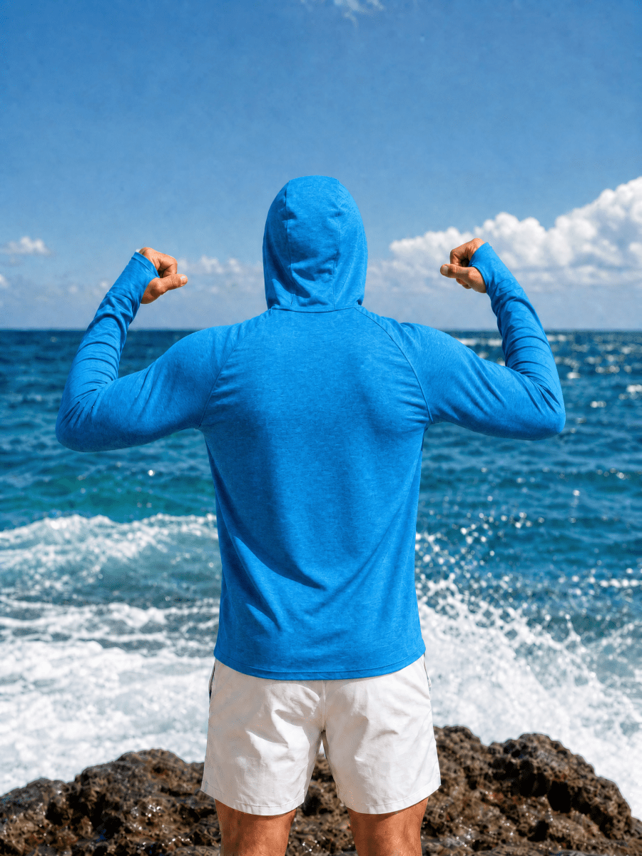 Men's UPF 50+ Sun Protection Hoodies with Thumb Holes