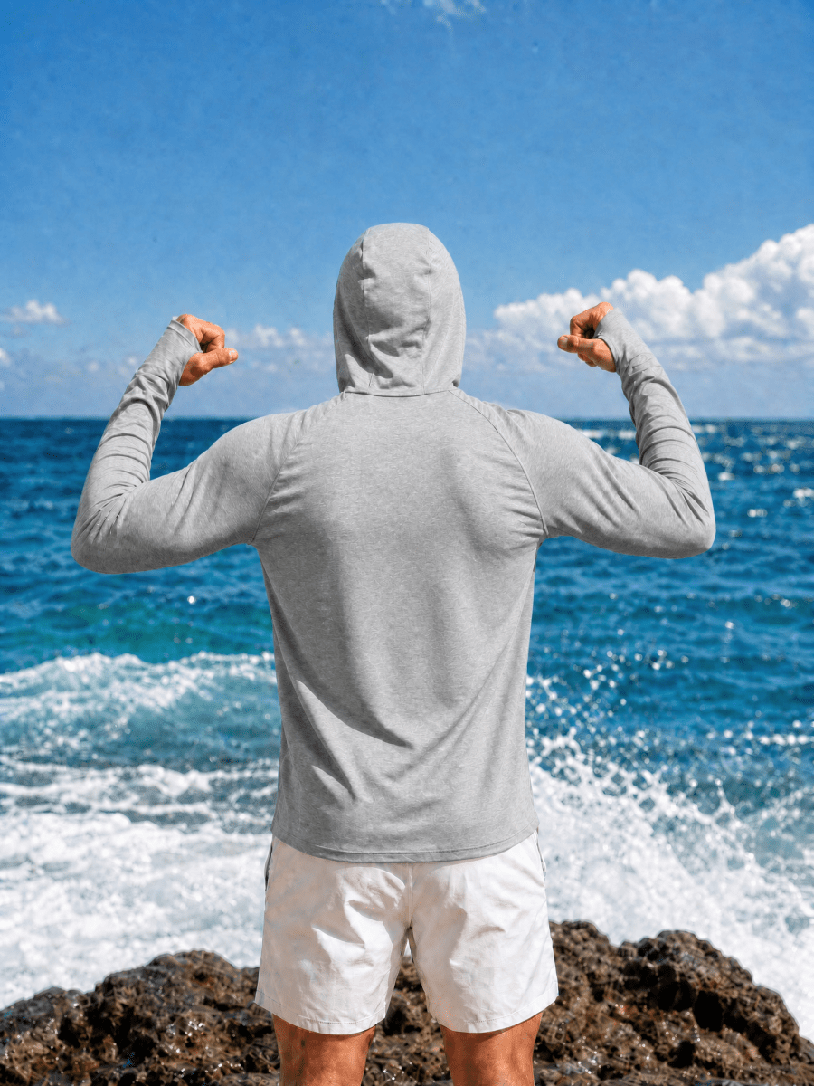 Men's UPF 50+ Sun Protection Hoodies with Thumb Holes