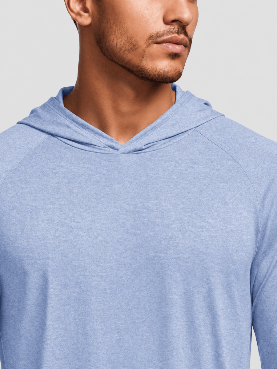 Men's UPF 50+ Sun Protection Hoodies with Thumb Holes