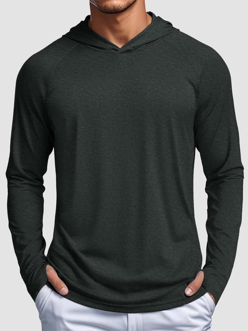 Men's UPF 50+ Sun Protection Hoodies with Thumb Holes